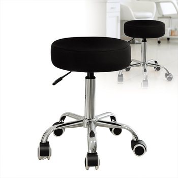 CO Tabouret de salon de beauté RING sans dossier, noir CN03674