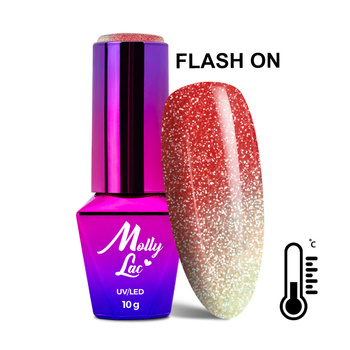 MollyLac Thermo Flashing Lights Strangelove hybrid nail polish, 10 g, No. 691