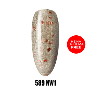 1 kg de vernis LED/UV Gel Polish 589 NW1 sans HEMA ni Di-HEMA