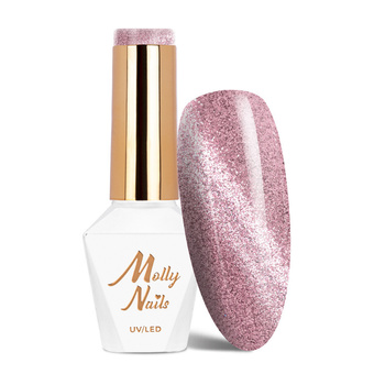 Vernis hybride magnétique à effet œil de chat Cat Eye Womanity Lipstick Molly Nails sans HEMA/Di-HEMA 8 g n° 441