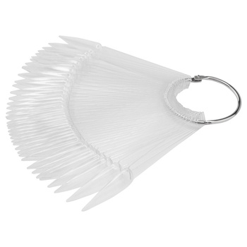 Muestra de pinceles para ruedas de geles, esmaltes híbridos y polvos, transparente, 40 unidades, mate