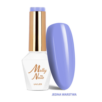 Smalto ibrido LED/UV Gel Polish Sorbet n. 293 Lavender Ice Molly Nails senza HEMA/Di-HEMA 8 g
