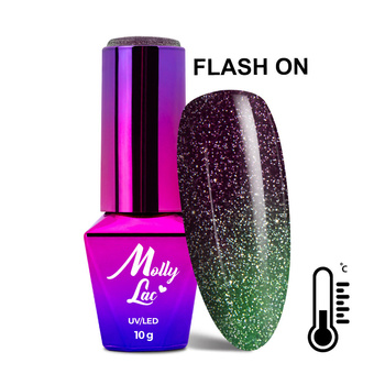 MollyLac Thermo Flashing Lights Photographic hybrid nail polish 10 g No. 693
