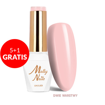 5+1 gratis Smalto ibrido Molly Nails Wedding Yes, I Do Perfect French Pink senza HEMA/Di-HEMA 8 g n. 22