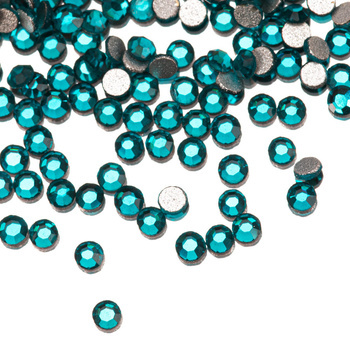 Скляні стрази для нігтів SS3 Blue Zircon, приблизно 50 шт.