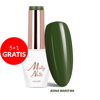 Гібридні лаки LED/UV Gel Polish Sorbet № 290 Lemon Cream Molly Nails без HEMA/Di-HEMA, 8 г