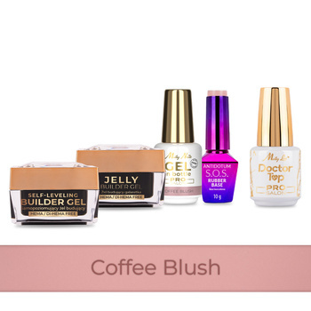PRO MATCH SYSTEM 4+1 Coffee Blush: 3 гелі: Jelly&SelfLeveling;&Gel; у флаконі + основа + Doctor Top 15 г БЕЗКОШТОВНО