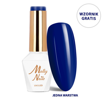 Гібридний лак LED/UV Gel Polish The Trend Edit № 306 Deep Navy MollyNails без HEMA/Di-HEMA 8 г + каталог зразків БЕЗКОШТОВНО