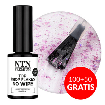 100+50 безкоштовно Top Drop Flakes Party — покриття без змивання NTN Premium без HEMA/Di-HEMA 7 г