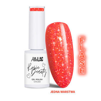 Гібридні лаки LED/UV Gel Polish AlleLac x Rosie Beauty Spring Vibes Orange Sunset без HEMA/Di-HEMA, 6 г