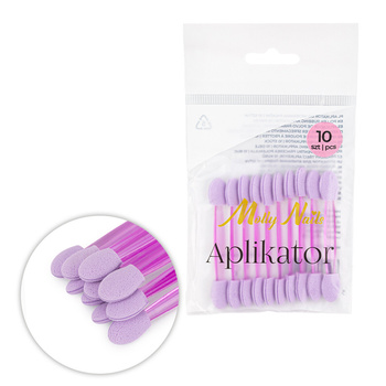 Аплікатор-рукавичка для втирання пилку Molly Nails, фіолетовий, 10 шт.