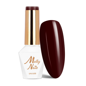 Гібридний лак Molly Nails Elite Women Burgundy без HEMA/Di-HEMA, 8 г, № 41