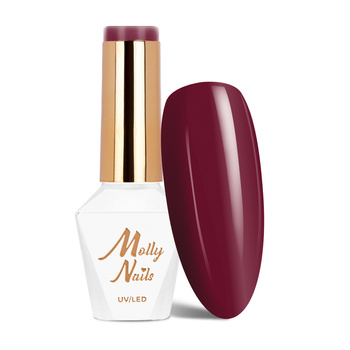 Гібридний лак Molly Nails Energize Scarlet без HEMA/Di-HEMA, 8 г, № 496
