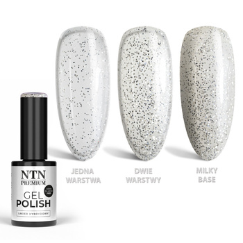 Гібридний лак LED/UV Gel Polish Whites № 477, лімітована серія NTN Premium, без HEMA/Di-HEMA, 5 г
