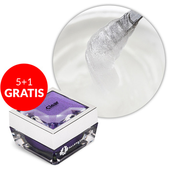 5+1 безкоштовно Акрилгель для нарощування Allepaznokcie, без HEMA/Di-HEMA, прозорий, 15 г