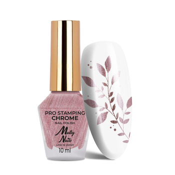 Лак для штампів та стемпінгу Molly Nails PRO Stamping Chrome light pink 10 мл