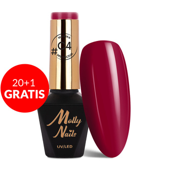 20+1 безкоштовно Гібридний лак Molly Nails Classic від Моніки Мельнічук, без HEMA/Di-HEMA, 8 г, № C4
