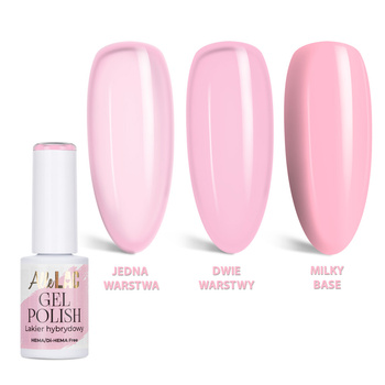 Гібридний лак LED/UV Gel Polish Nudes Soft French AlleLac без HEMA/Di-HEMA, 6 г