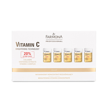 Вітамінний освітлюючий концентрат Farmona Vitamin C 20% elixir shot 25 мл