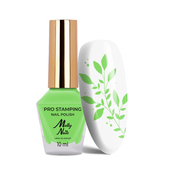 Лак для штампів та стемпінгу Molly Nails PRO Stamping Pastel Green № 19, 10 мл
