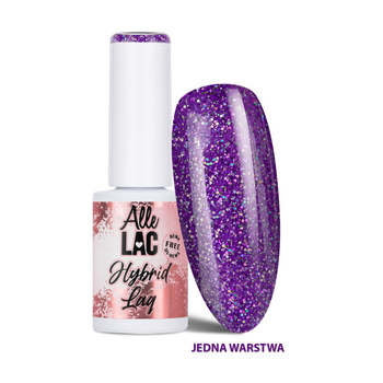 Гібридний лак LED/UV Gel Polish Purples Cosmic Violet AlleLac без HEMA/Di-HEMA, 6 г