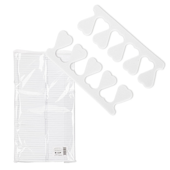 Білі сепаратори для педикюру, 200 шт.