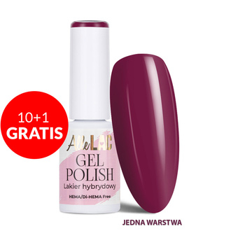 10+1 безкоштовно Гібридний лак LED/UV Gel Polish Purples P7 Plum AlleLac без HEMA/Di-HEMA 6 г