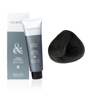 Фарба для волосся Allwaves cream color, інтенсивний чорний 1.00, 100 мл