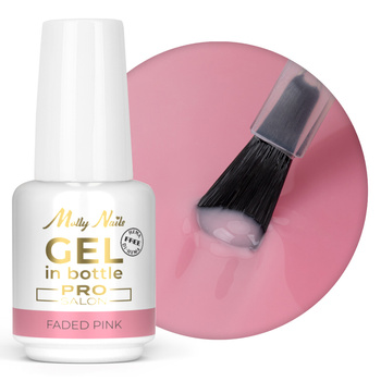 Формуючий гель у флаконі з пензликом Gel in Bottle Molly Nails Pro Salon Faded Pink без HEMA/Di-HEMA, 15 г