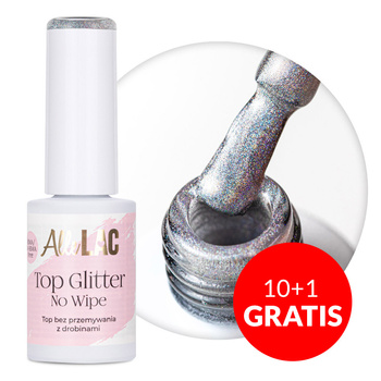 10+1 безкоштовно Top Glitter no wipe AlleLac Unicorn без HEMA/Di-HEMA 7 г