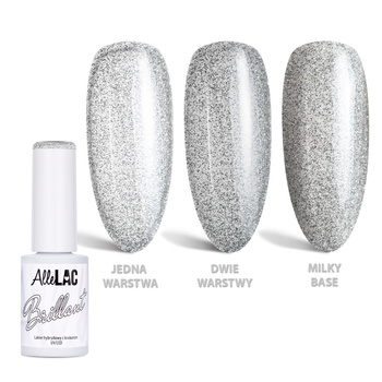 Гібридний лак LED/UV Gel Polish № 144 Brillant Limited Edition AlleLac без HEMA/Di-HEMA, 5 г