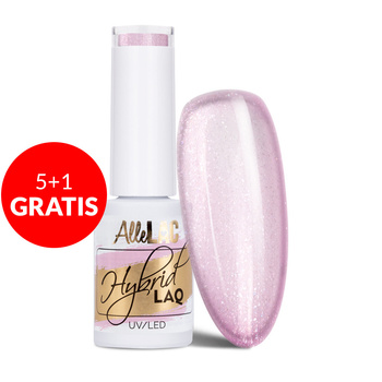 5+1gratis Lakier hybrydowy AlleLac Shine Like a Bride 5g Nr 124