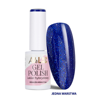 Гібридний лак LED/UV Gel Polish Blues BL6 Glitter AlleLac без HEMA/Di-HEMA, 6 г