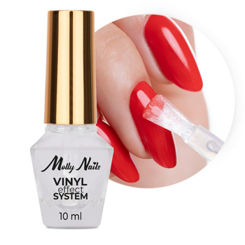 Фінішний лак із УФ-фільтром STEP3: High Gloss Top Coat Vinyl Effect System MollyNails 10 мл