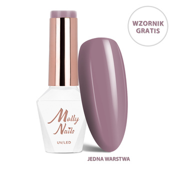 Гібридний лак LED/UV Gel Polish Business Class № 318 Smoky MollyNails без HEMA/Di-HEMA, 8 г + каталог відтінків Browns БЕЗКОШТОВНО