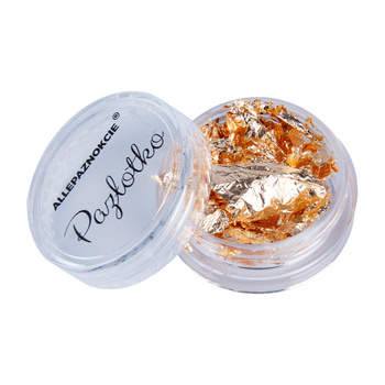 Pazłotko dwustronne Flame ultracienka folia chrom w płatkach do zdobień słoiczek 3 ml Nr 4